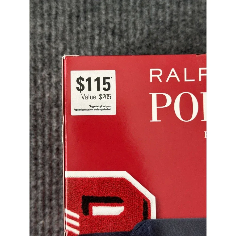 Ralph Lauren Men's Polo Red Cologne Gift Set Full Size Cologne Travel Kit NEW
